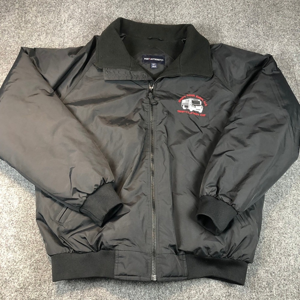 Port Authority XL T Black Empire Truck Sales Quarter Zip Jacket